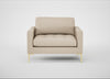 Eton Loveseat Brushed Cotton Oat / Brass