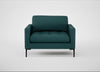 Eton Loveseat Brushed Cotton Pine / Black