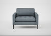 Eton Loveseat Capelo Linen-Cotton Mineral / Black