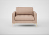 Eton Loveseat Capelo Linen-Cotton Rosedale / Brass