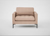 Eton Loveseat Capelo Linen-Cotton Rosedale / Black