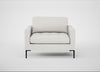Eton Loveseat Capelo Linen-Cotton Sea Salt / Black