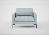 Eton Loveseat Capelo Linen-Cotton Sea Shanty / Black