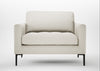 Eton Loveseat Chunky Boucle Ecru / Black