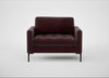 Eton Loveseat Smart Luxe Velvet Acorn / Black