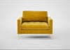 Eton Loveseat Smart Luxe Velvet Canary / Brass