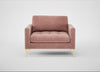 Eton Loveseat Smart Luxe Velvet Dusky Pink / Brass
