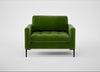 Eton Loveseat Smart Luxe Velvet Grass / Black