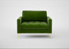 Eton Loveseat Smart Luxe Velvet Grass / Brass