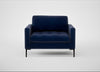 Eton Loveseat Smart Luxe Velvet Midnight / Black