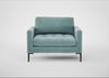 Eton Loveseat Smart Luxe Velvet Mineral Blue / Black