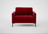 Eton Loveseat Smart Luxe Velvet Mulberry / Black