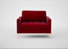 Eton Loveseat Smart Luxe Velvet Mulberry / Brass