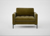 Eton Loveseat Smart Luxe Velvet Peridot / Black