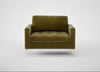 Eton Loveseat Smart Luxe Velvet Peridot / Brass