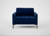 Eton Loveseat Smart Velvet Dusk / Black