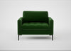 Eton Loveseat Smart Velvet Forest / Black