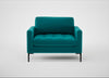 Eton Loveseat Smart Velvet Petrol / Black