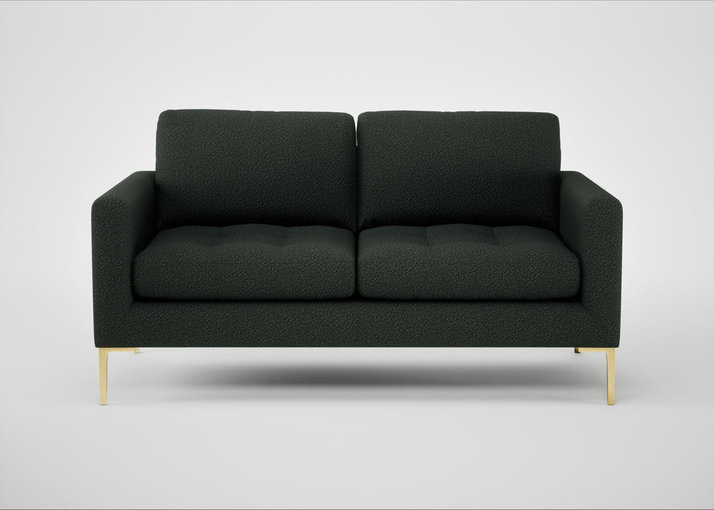 Eton 2 Seater Sofa Boucle Fern / Brass