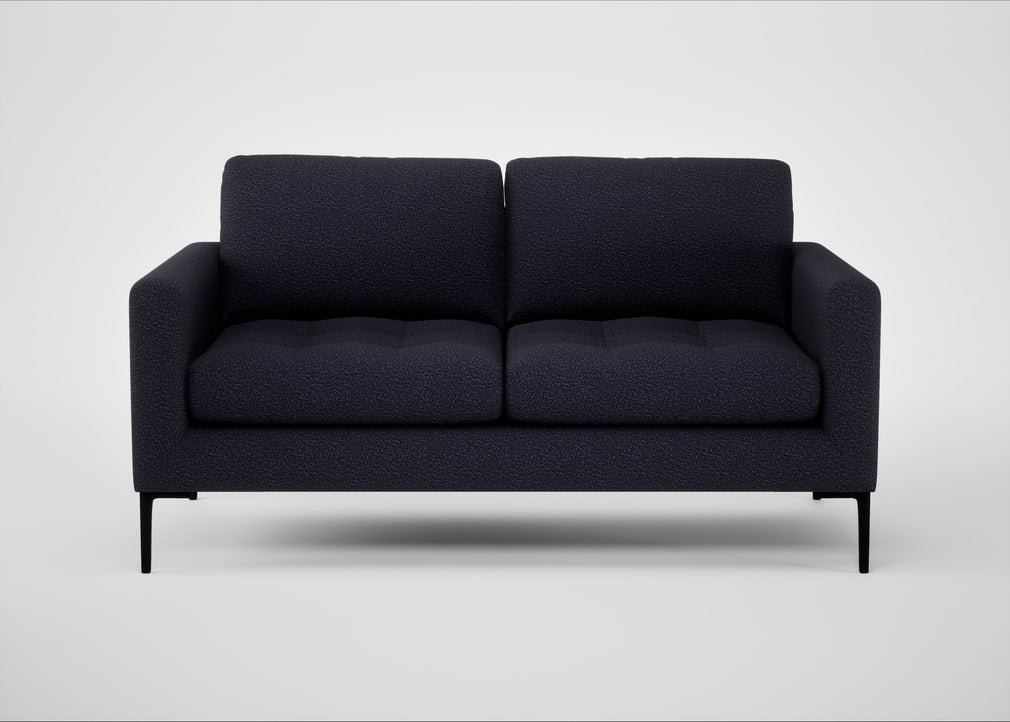Eton 2 Seater Sofa Boucle Indigo / Black