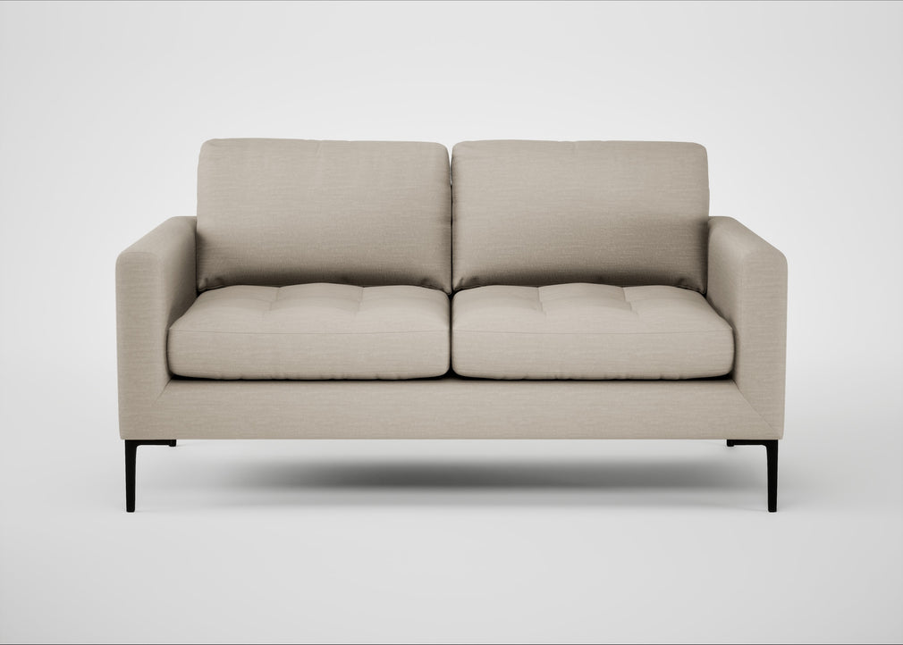 Eton 2 Seater Sofa Broad Weave Putty / Black