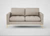 Eton 2 Seater Sofa Broad Weave Putty / Brass