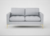 Eton 2 Seater Sofa Broad Weave Tin / Brass