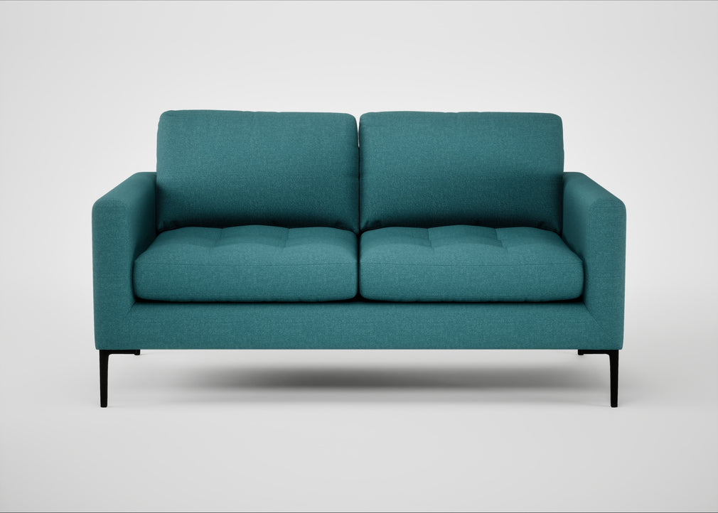 Eton 2 Seater Sofa Brushed Cotton Cadet / Black