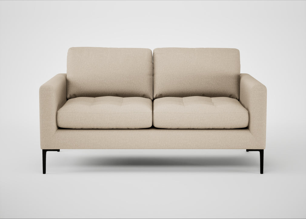 Eton 2 Seater Sofa Brushed Cotton Oat / Black