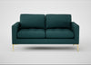 Eton 2 Seater Sofa Brushed Cotton Pine / Brass