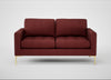 Eton 2 Seater Sofa Capelo Linen-Cotton Etruscan Red / Brass