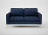 Eton 2 Seater Sofa Capelo Linen-Cotton Inkspot / Brass