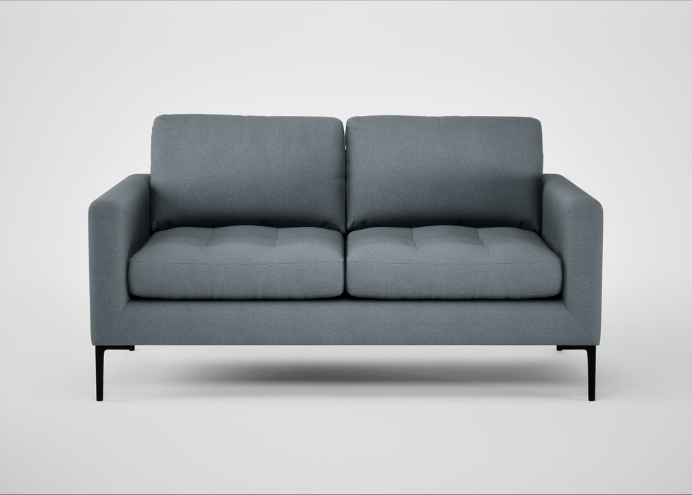 Eton 2 Seater Sofa Capelo Linen-Cotton Mineral / Black
