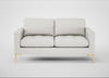 Eton 2 Seater Sofa Capelo Linen-Cotton Sea Salt / Brass