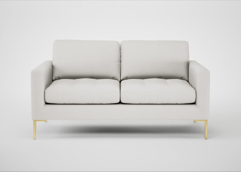 Eton 2 Seater Sofa Capelo Linen-Cotton Sea Salt / Brass