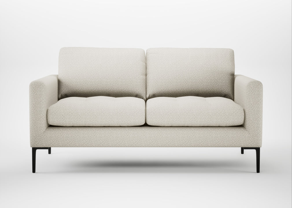 Eton 2 Seater Sofa Chunky Boucle Ecru / Black