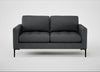 Eton 2 Seater Sofa Melton Wool Granite / Black