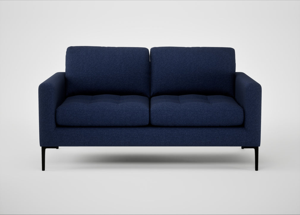 Eton 2 Seater Sofa Melton Wool New Navy / Black