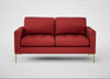 Eton 2 Seater Sofa Melton Wool Red Oxide / Brass