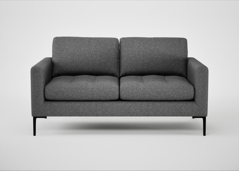 Eton 2 Seater Sofa Melton Wool Shale / Black