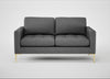Eton 2 Seater Sofa Melton Wool Shale / Brass