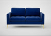 Eton 2 Seater Sofa Smart Luxe Velvet Azure / Brass