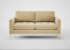 Eton 2 Seater Sofa Smart Luxe Velvet Biscuit / Brass