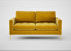 Eton 2 Seater Sofa Smart Luxe Velvet Canary / Brass