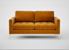 Eton 2 Seater Sofa Smart Luxe Velvet Cognac / Brass