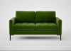 Eton 2 Seater Sofa Smart Luxe Velvet Grass / Black