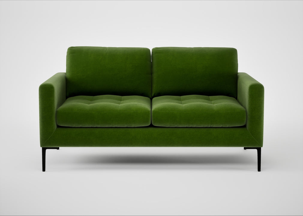 Eton 2 Seater Sofa Smart Luxe Velvet Grass / Black