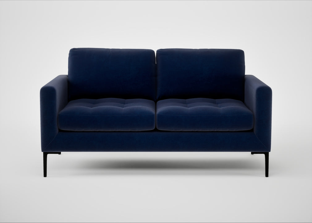 Eton 2 Seater Sofa Smart Luxe Velvet Midnight / Black