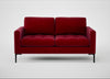 Eton 2 Seater Sofa Smart Luxe Velvet Mulberry / Black