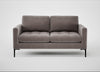 Eton 2 Seater Sofa Smart Luxe Velvet Mushroom / Black
